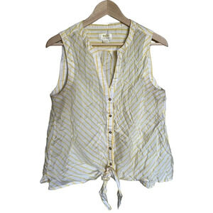 Maeve • Striped Modal Tie Waist Top